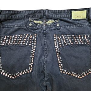 Vtg! Robin's Denim Jean Men's Gold & Red Studs Sz 42X34